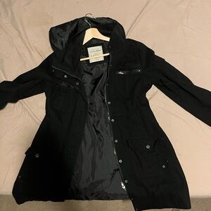 Anchor Blue Black Utility Jacket Sleek Design